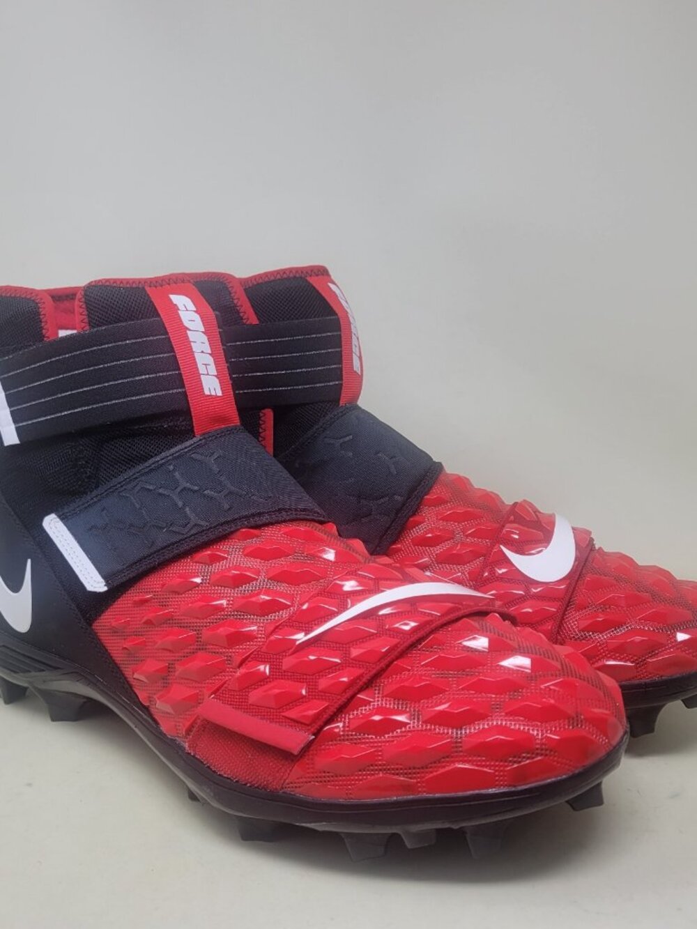 Nike Force Savage Elite 2 Men's Size 17 Football Cleats Black Red AH3999-003